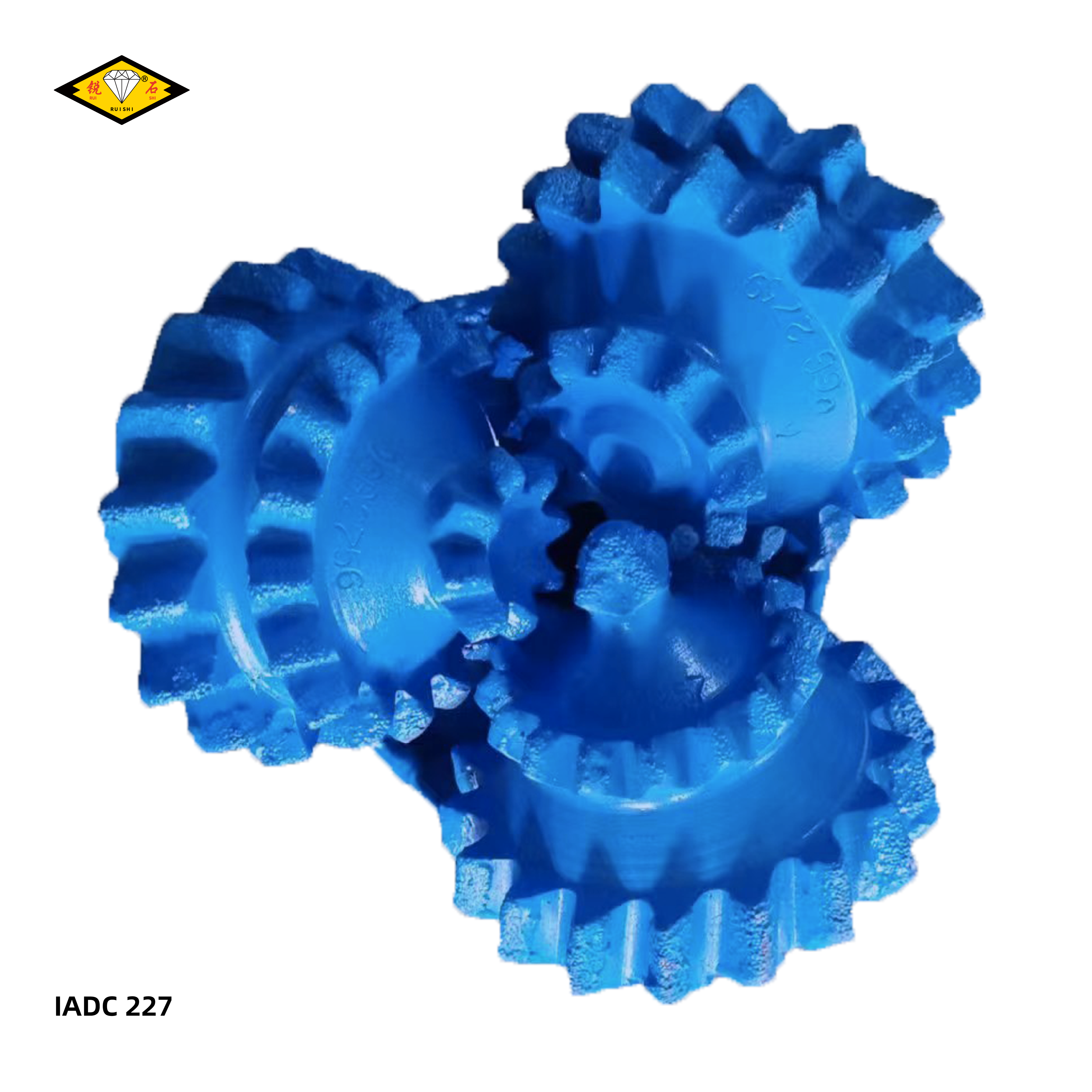 IADC227, tricone bits with milled tooth for soft to medium hard formations