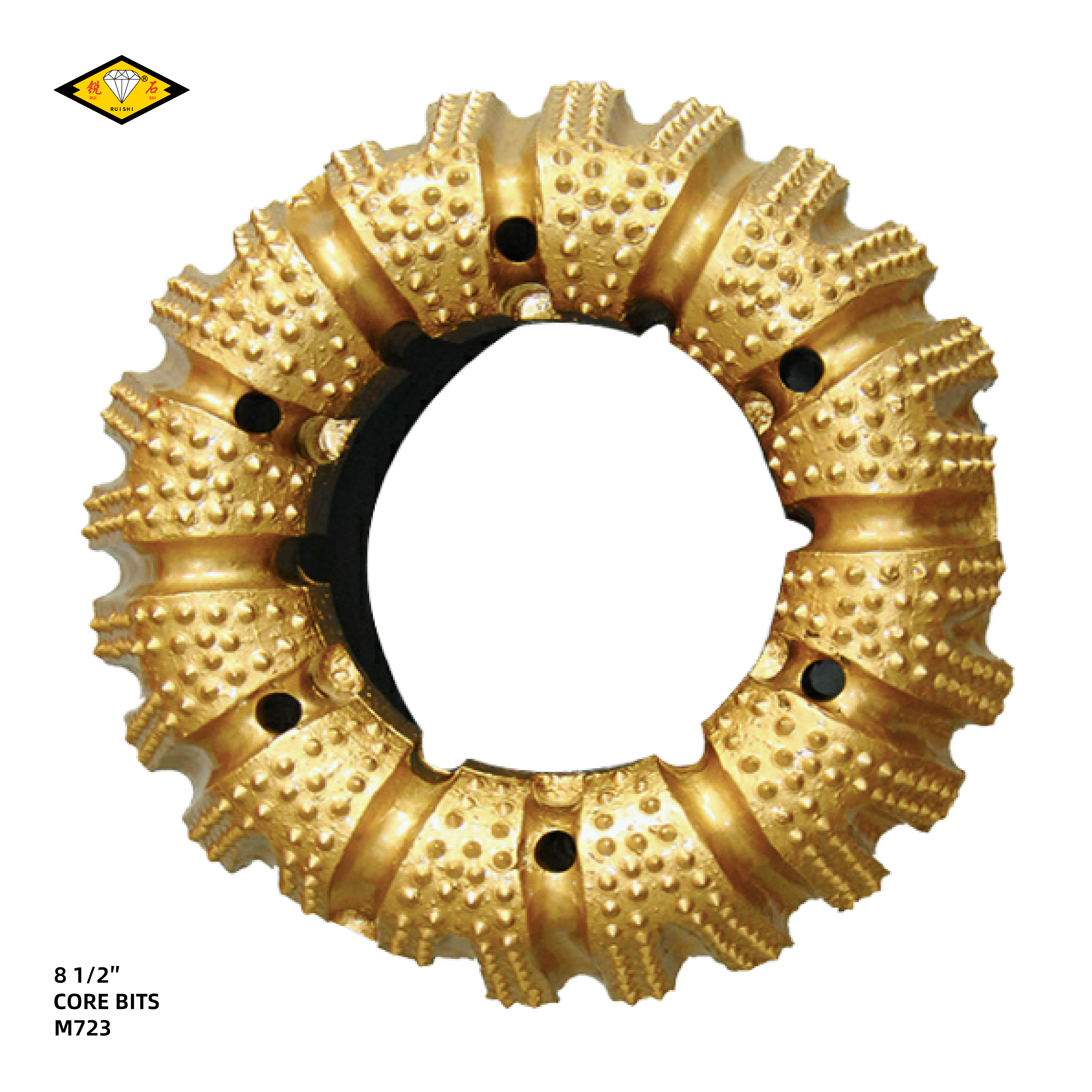 8 1/2 inches M723 natural diamond core bits, suitable for coring in medium hard to hard formations with abrasive properties
