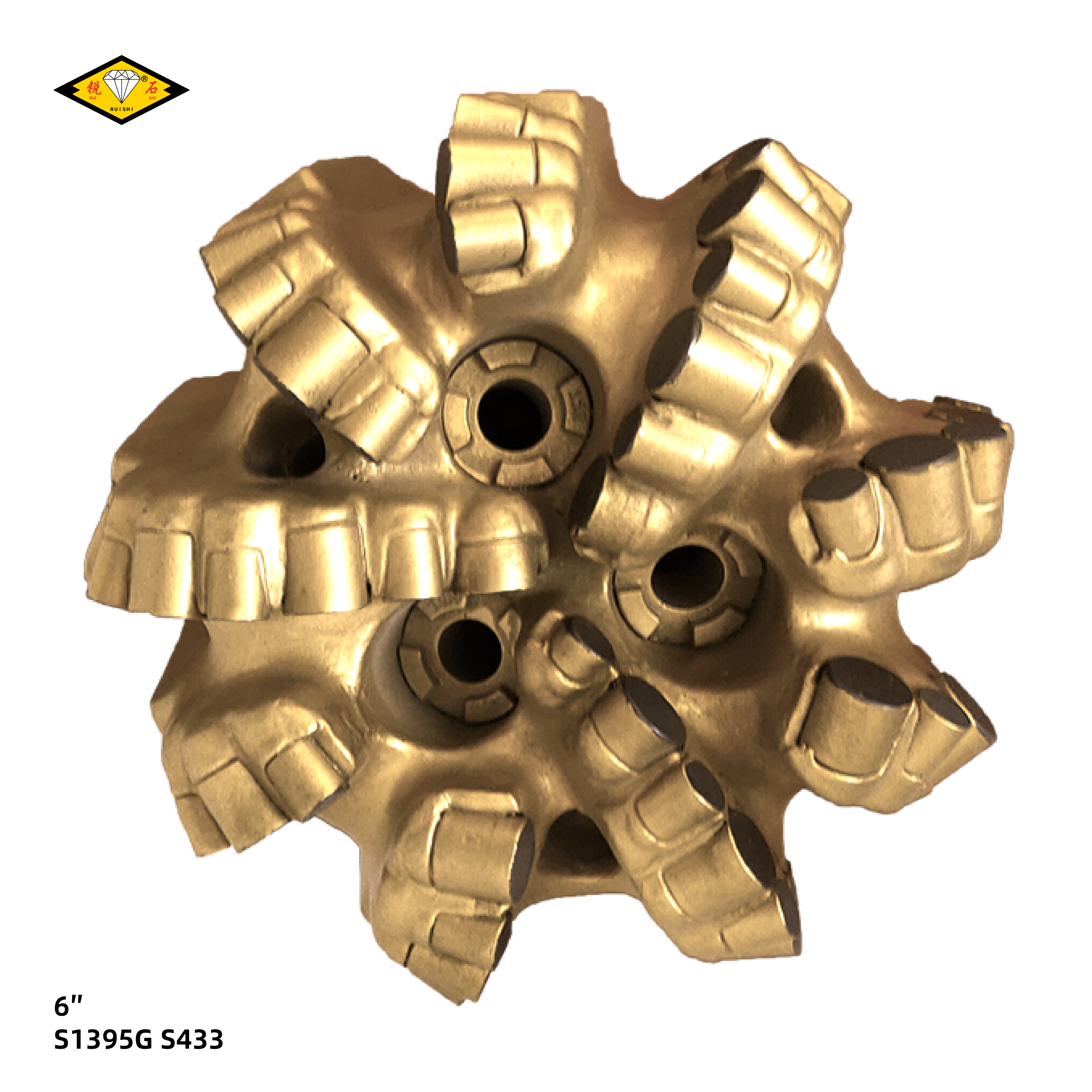 6 inches steel body pdc bits with 13mm cutters and 9 blades for soft to medium hard formations