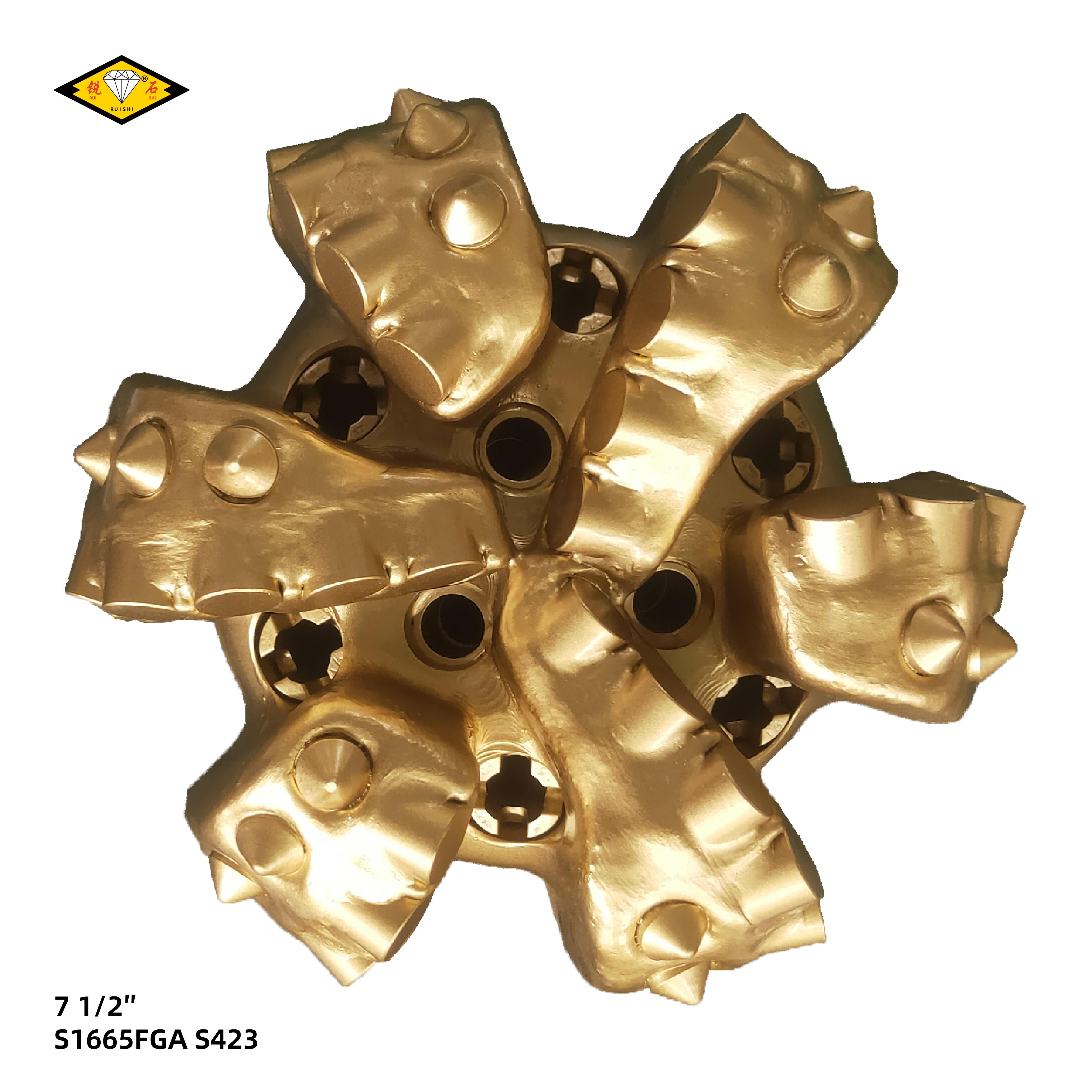 7 1/2 inches steel body pdc bits with 16mm cutters and 6 blades for medium hard formations