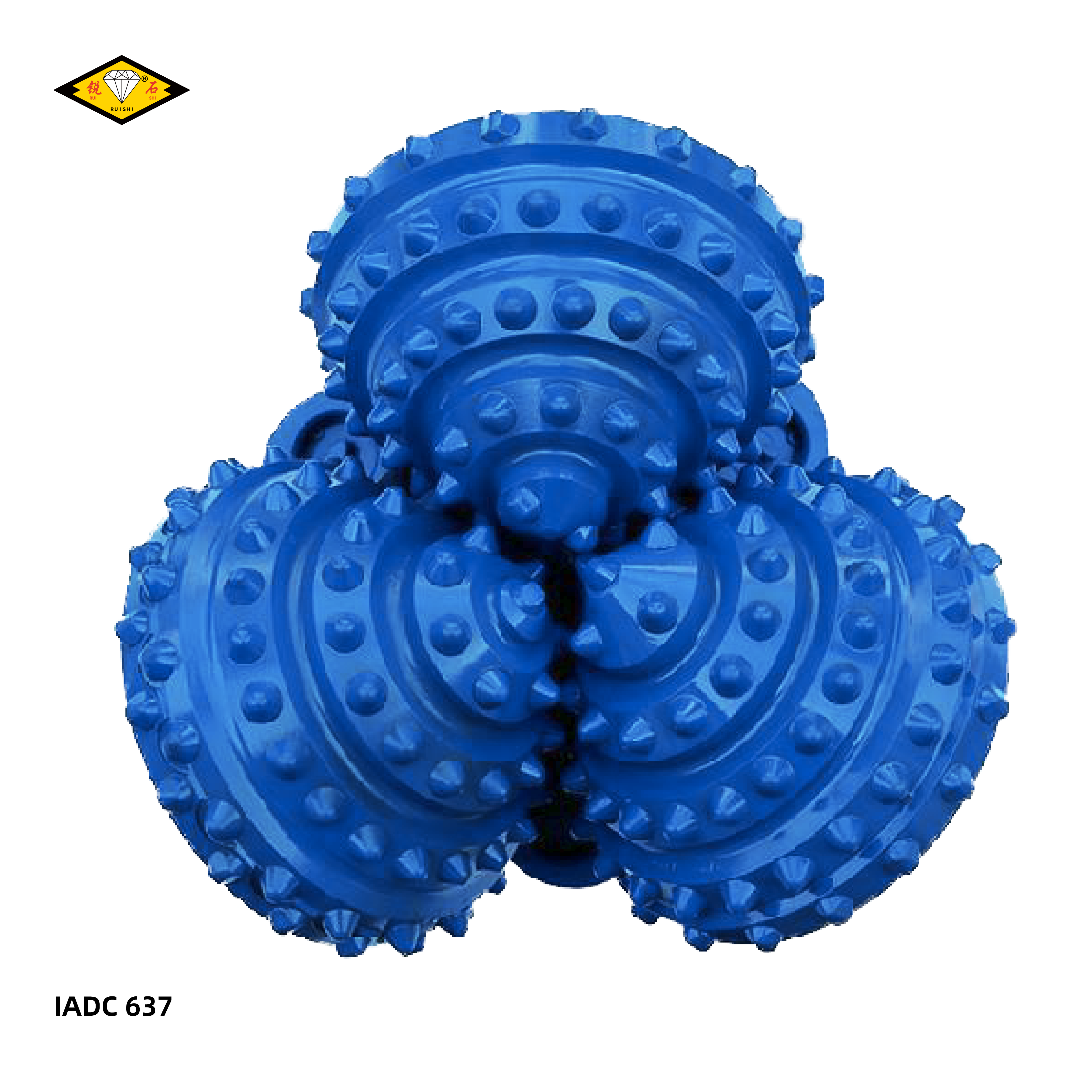 IADC637, tricone bits with TCI tooth for hard formation with high compressive strength