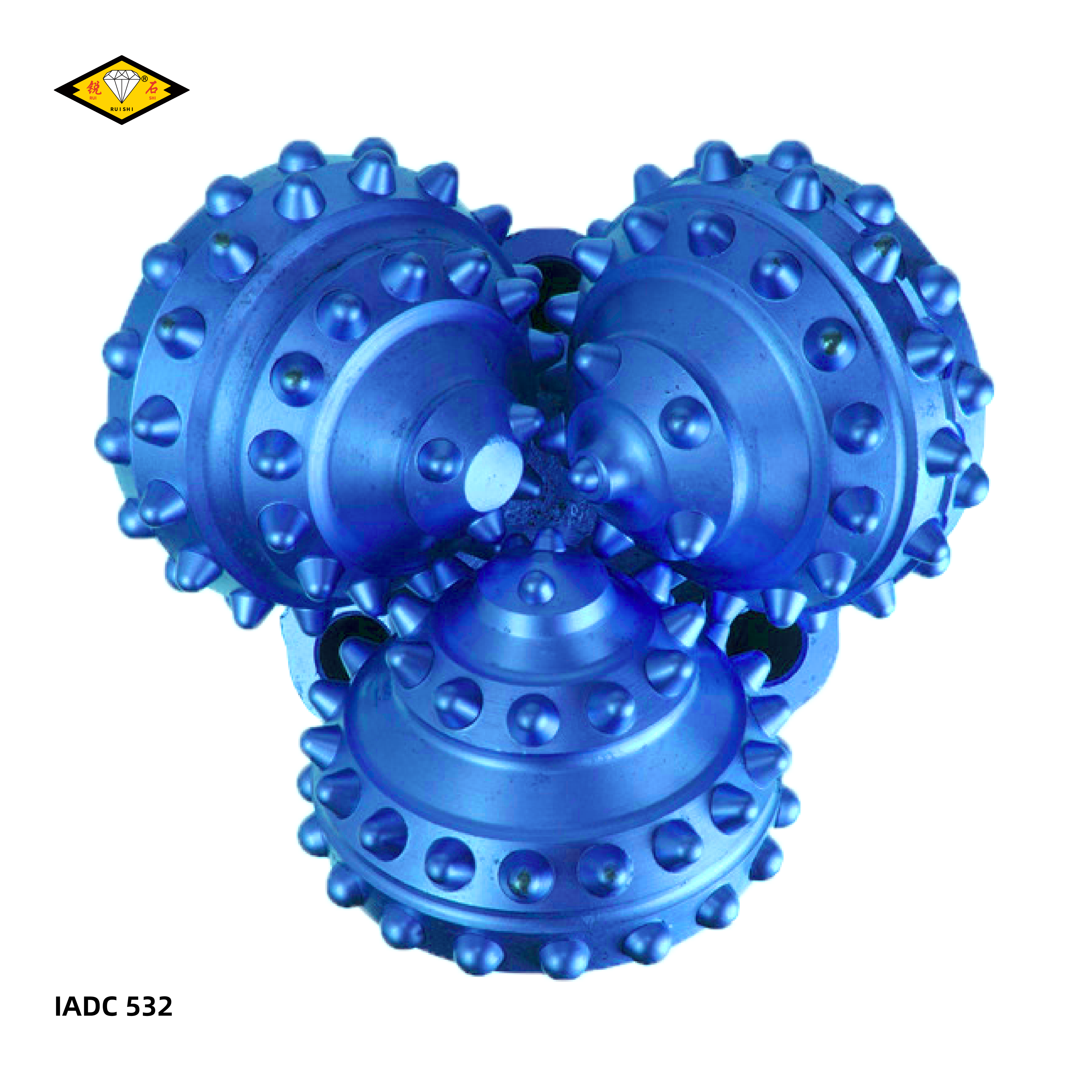 IADC532, mining tricone bits with TCI tooth for Soft formations with low compressive strength and high drill ability