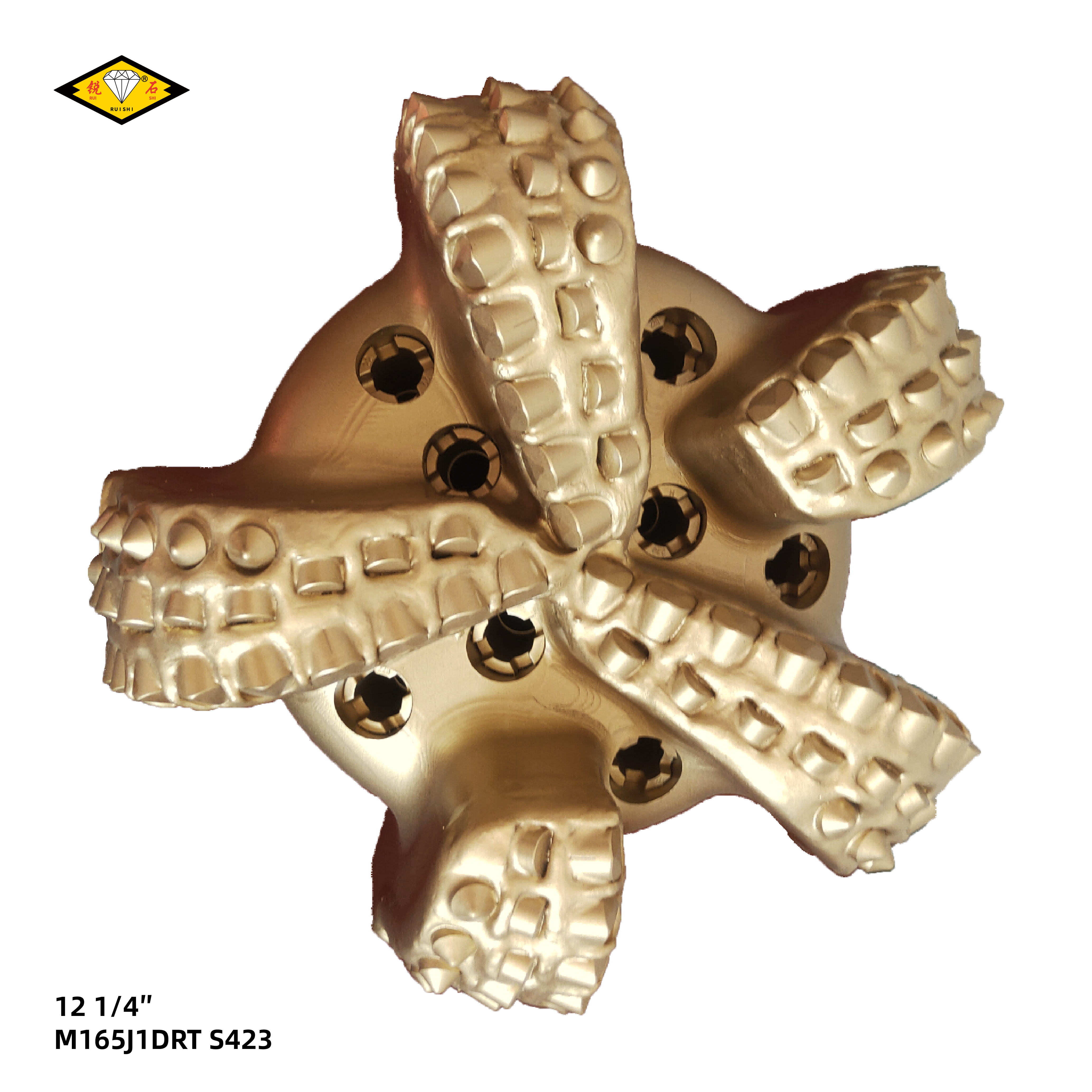 12 1/4 inches matrix body pdc bits with 16mm cutters and 5 blades for soft to medium hard formations