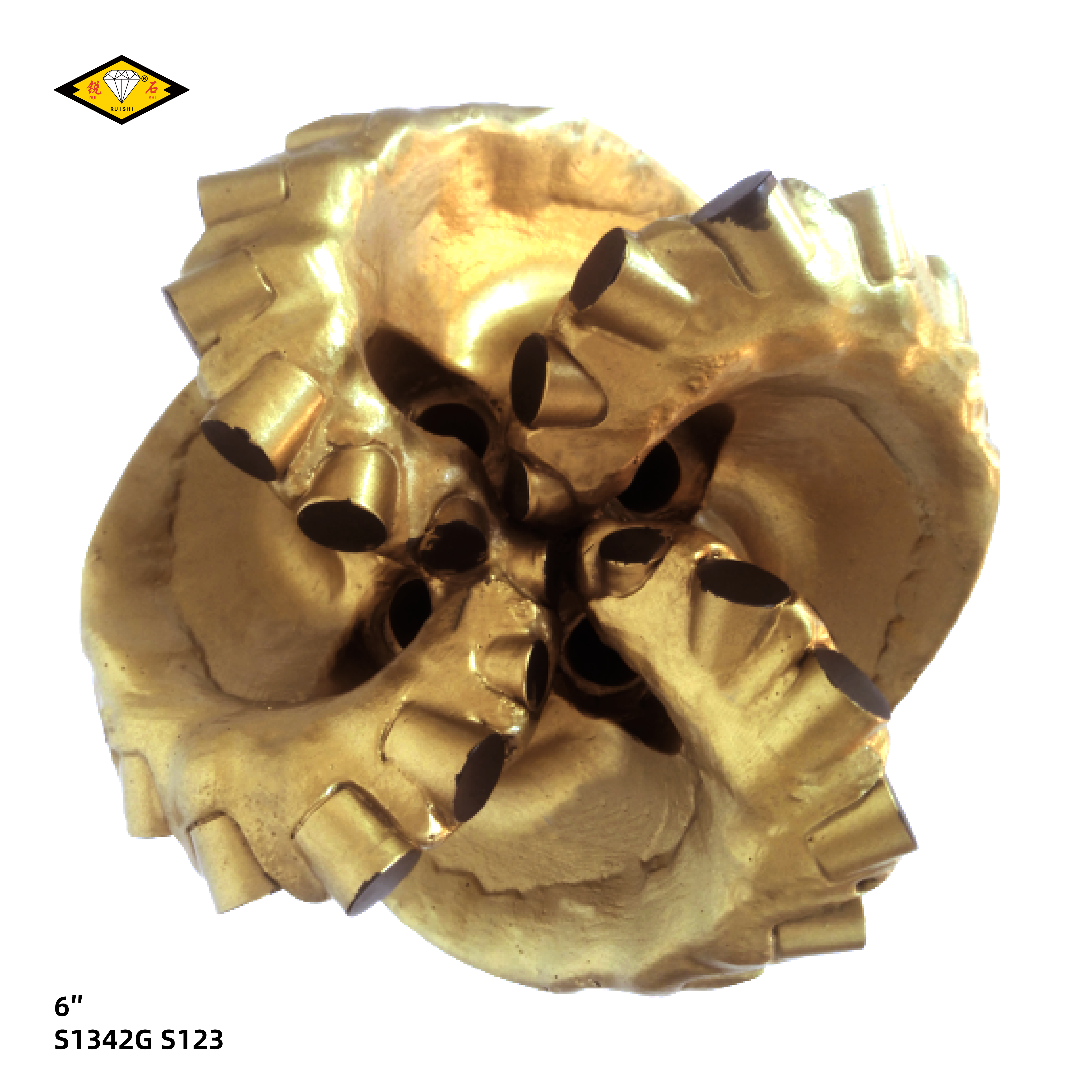6 inches steel body pdc bits with 13mm cutters and 4 blades for soft to medium hard formations