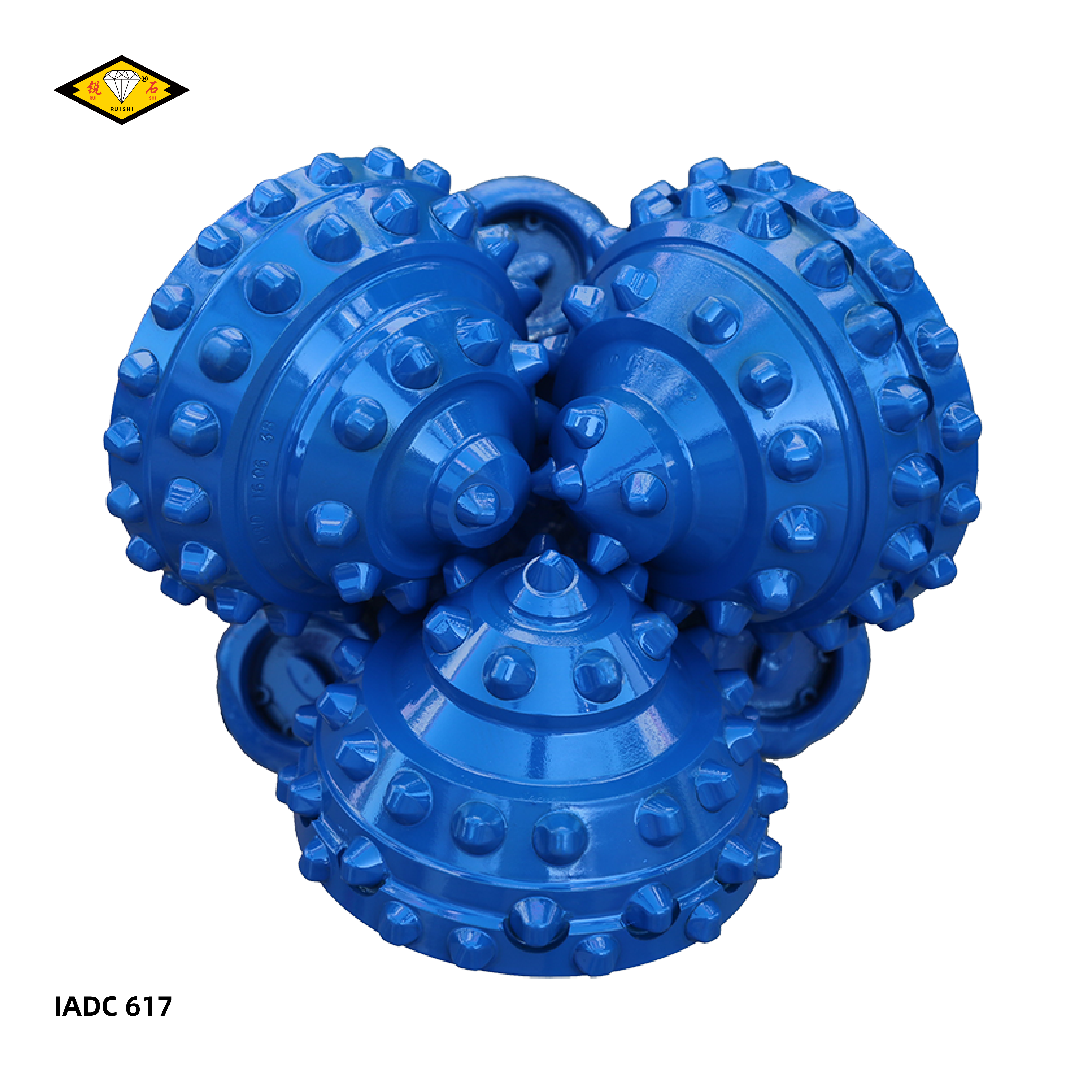 IADC617，三牙轮镶齿钻头，适用于高抗压强度的中硬地层