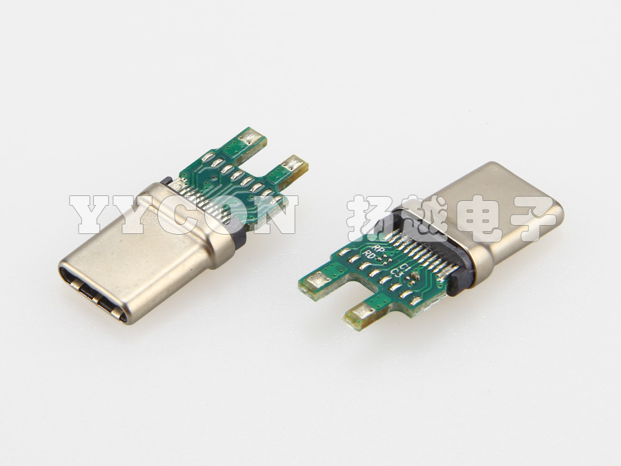 USB 3.1 TYPE CM 公座 24PIN 拉伸式 不带IC全功能板