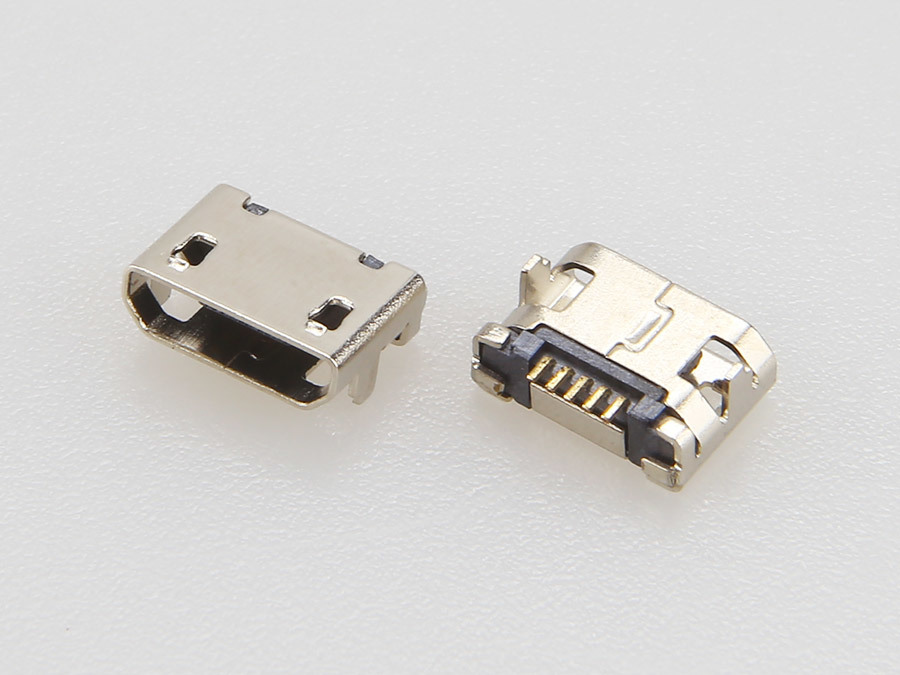 MICRO USB 5F 母座 SMT 两只脚DIP