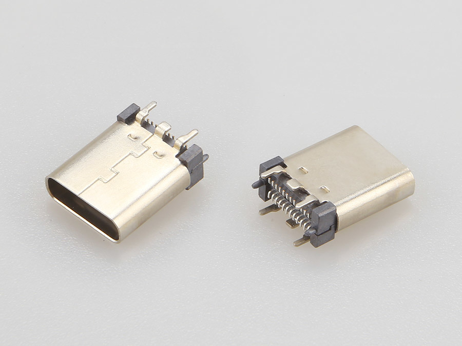USB 3.1 TYPE CF  母座 24PIN 立貼式 SMT