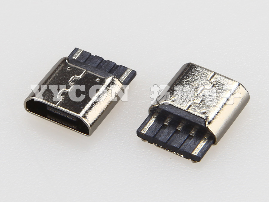 MICRO USB 2PIN 母座 焊线式