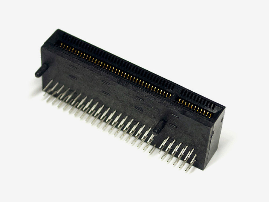 PCI-E 98PIN RA 弯脚 90度 DIP