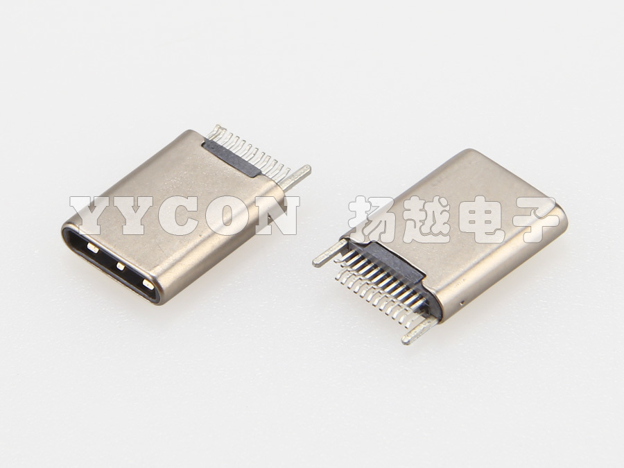 USB 3.1 TYPE CM 公座 24PIN 超薄夹板0.80mm