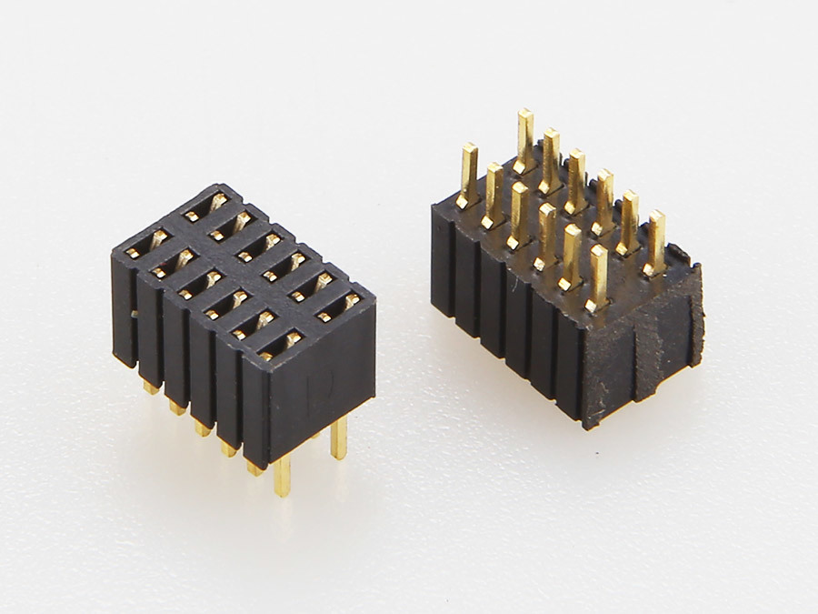 雙排母 1.27PH 2X6PIN Y型-U型  DIP 180度