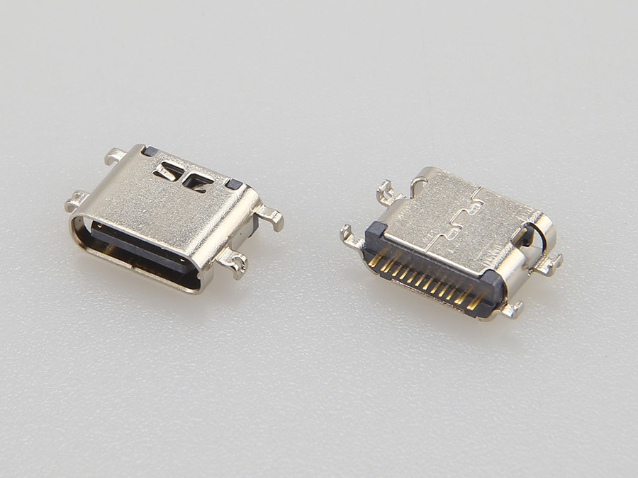 USB 3.1 TYPE CF 母座 16PIN 沉板1.60mm SMT