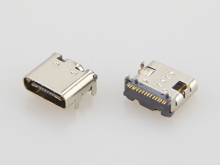 USB 3.1 TYPE CF 母座 16PIN 全贴式 SMT