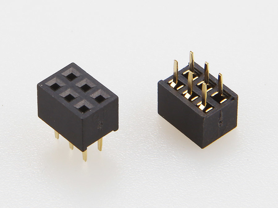 Double row female 2.0PH 2X3PIN Y type-U type DIP 180 degrees