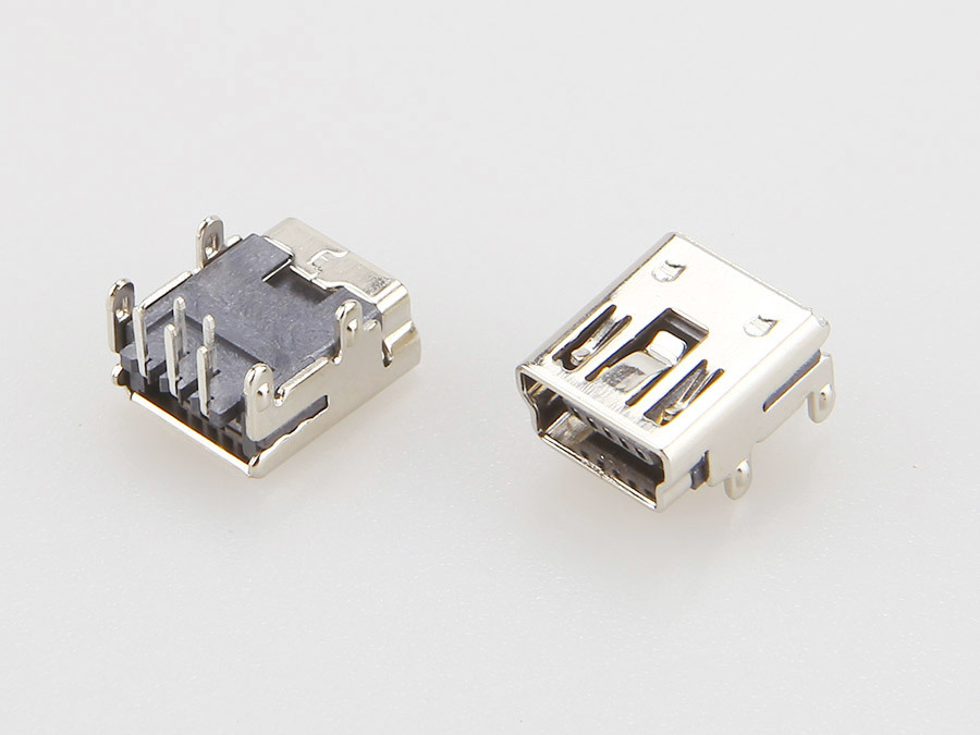 MINI USB 5F DIP 90 degrees