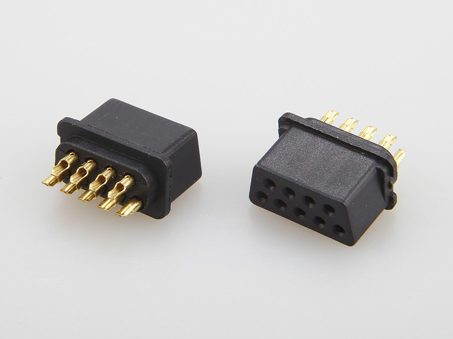 D-SUB DR 9PIN All Plastic Soldering Wire Clamp Type