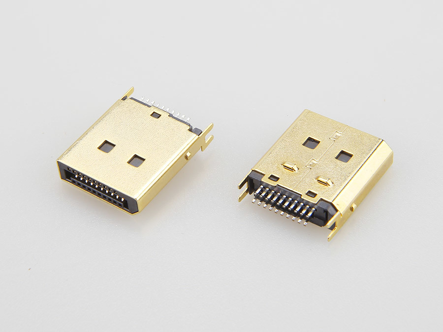 DisplayPort Male Clamp 1.60mm Gold Plated