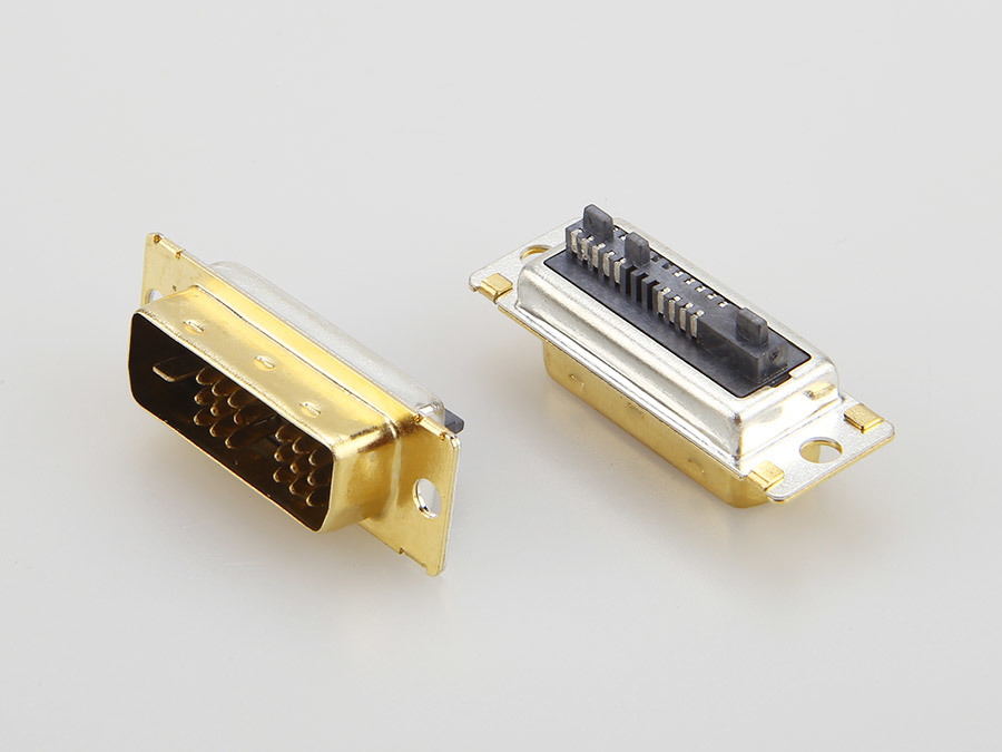 DVI 18+1PIN male gold-plated wire type
