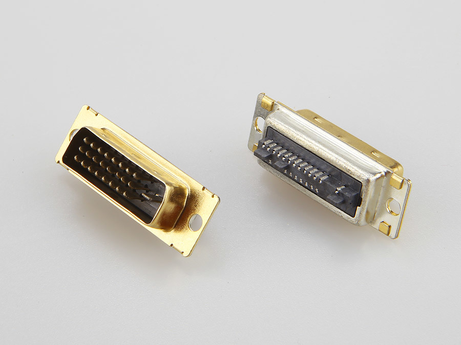 DVI 24+1PIN Male Wire Bonding Gold Plated