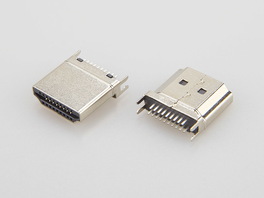 HDMI AM Male 19PIN Plywood 1.0-1.20-1.60mm Shell Nickel Plated
