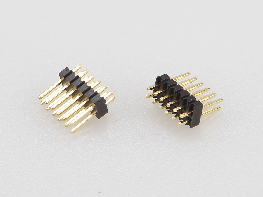 Single row pin 1.27PH 2X6PIN H=1.50mm DIP 180 degree
