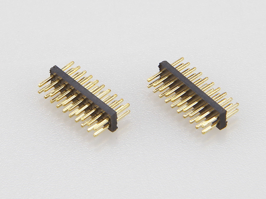 Single row pin 1.27PH 2X10PIN H=1.00mm DIP 180 degrees