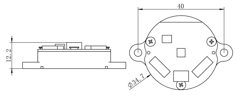 Split magnetic servo encoder