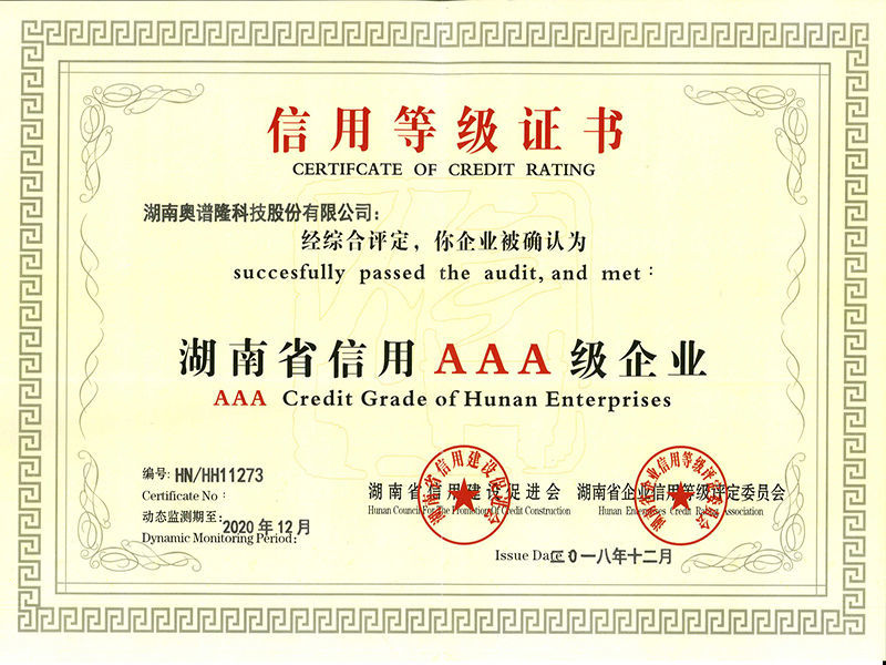 Hunan AAA Credit Enterprise