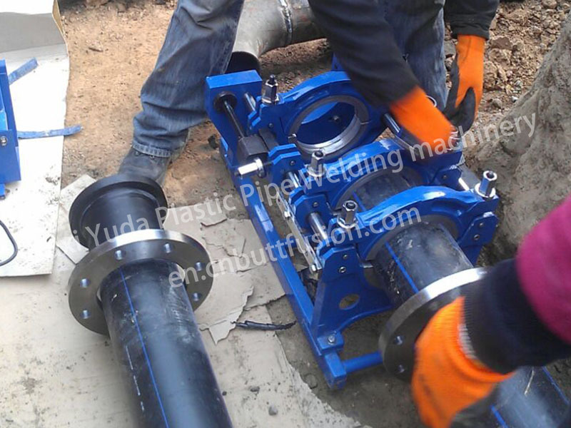 200mm HDPE Plastic Pipe  Fusion Welding Equipment in Russia