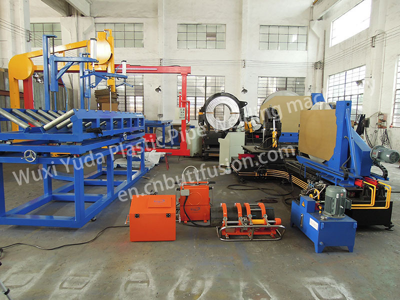 HDPE Plastic Pipe Band Saw Cutting Machines for Thailand Customers