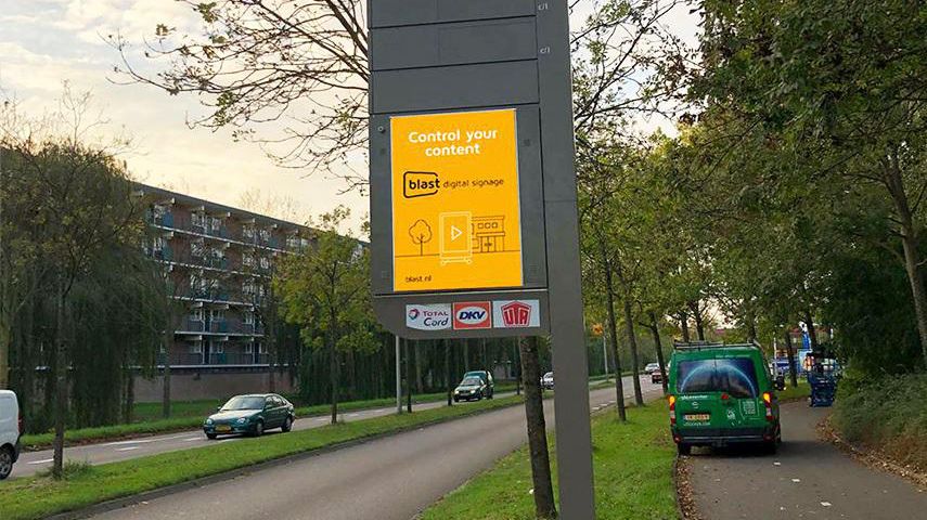 荷兰阿姆斯特丹加油站信息显示系统