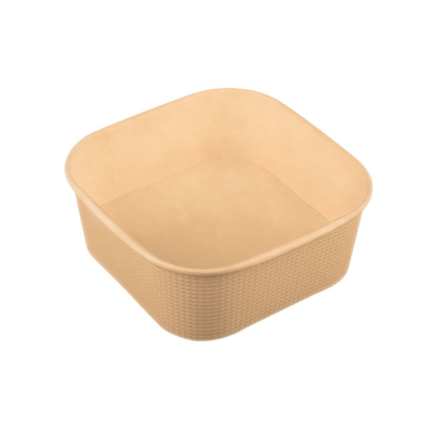 Fanpak® Double Wall Square Paper Bowl