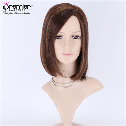 Golden Reddish Brown 5X5＂Mono Top Open Wefted Wigs