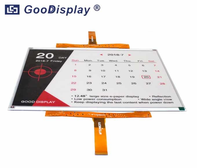 Large size 12.48 inch color red e-paper screen panel, GDEW1248Z95(EOL)