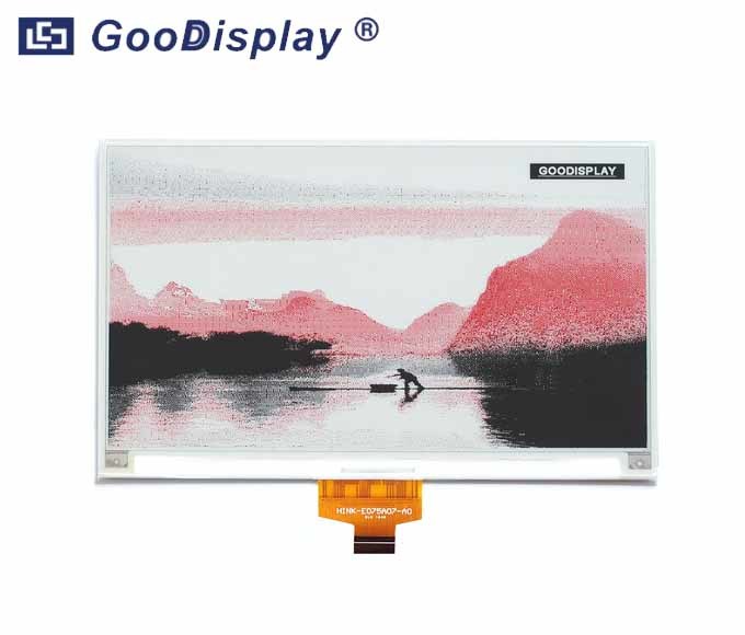 7.5 inch colorful red e-paper display 880x528 resolution large screen, GDEH075Z90R(EOL)