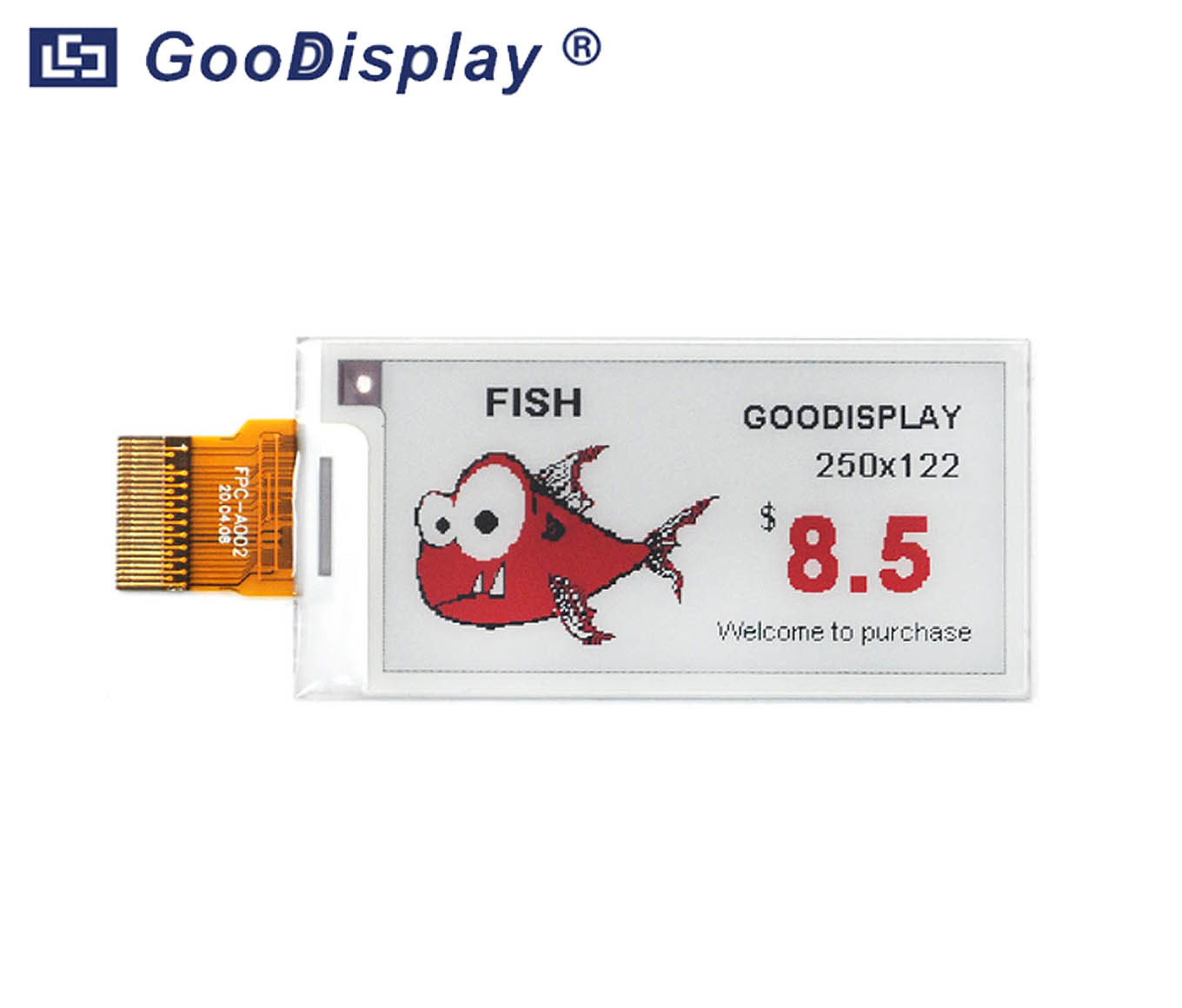 2.13 inch color E Ink 250x122 HD e-paper display module, GDEY0213Z98