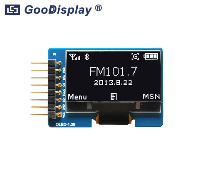 1.29 inch OLED display module with adapter board, wide temperature