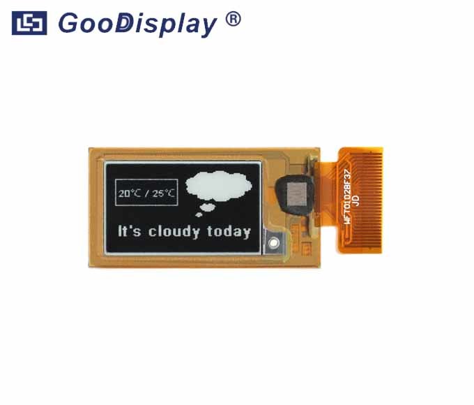 1.02 inch Mini flexible e-paper display ACF Thermal Compression Bonding, GDEW0102I4FC