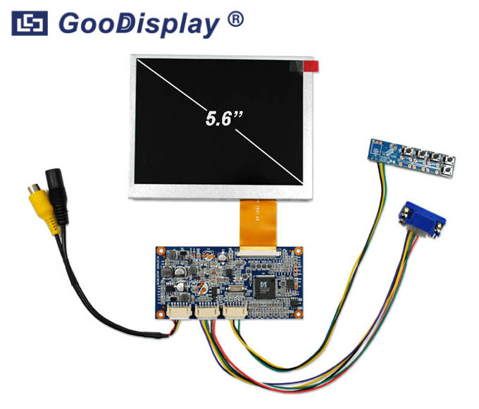 5.6 inch VGA Video signal input AD board TFT display, GDN-D567AT-GTI056TN52