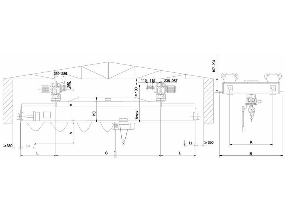 BX型0.5-5t防爆懸掛橋式起重機(jī)