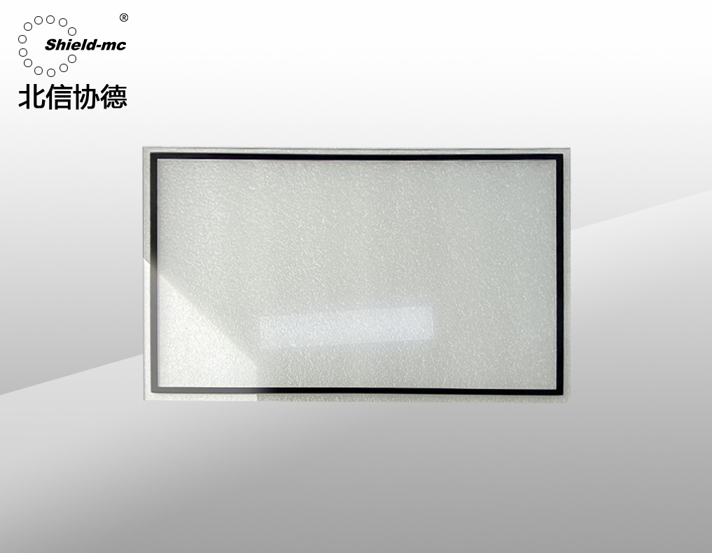 階梯型AG防眩絲印導(dǎo)電網(wǎng)柵屏蔽玻璃