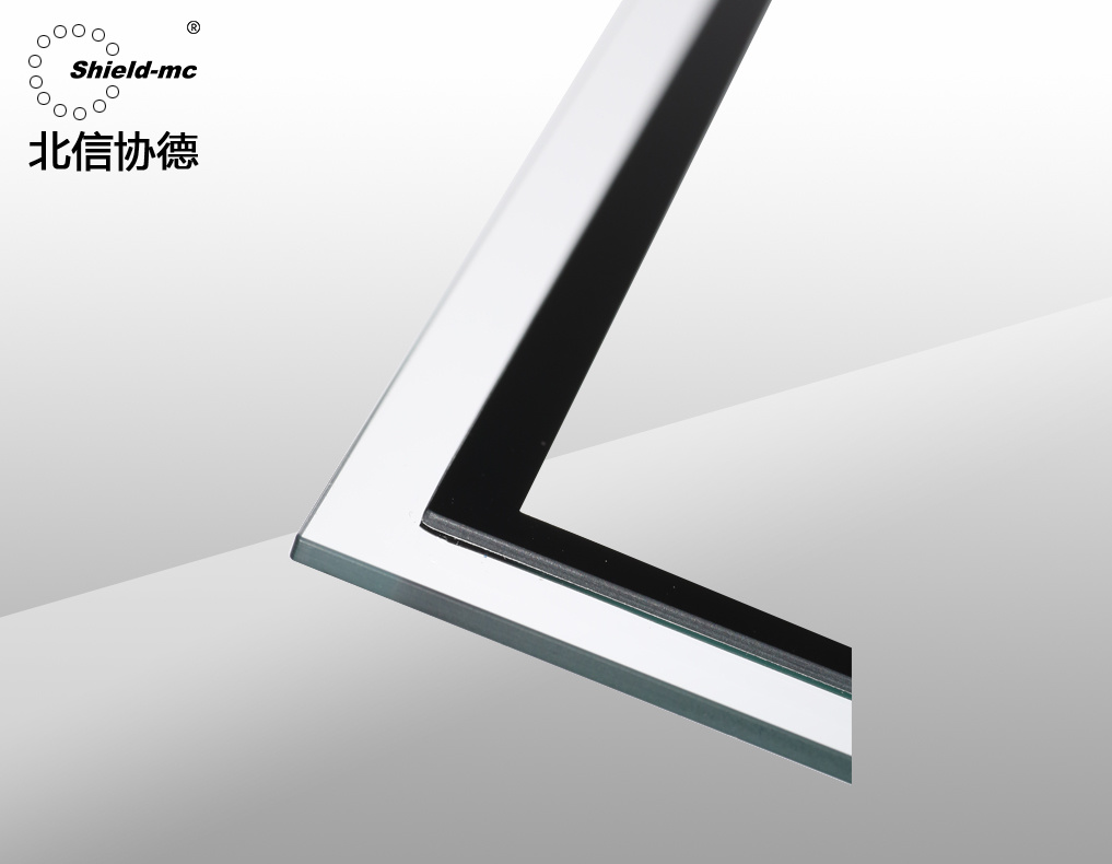 階梯型AG防眩絲印導(dǎo)電網(wǎng)柵屏蔽玻璃