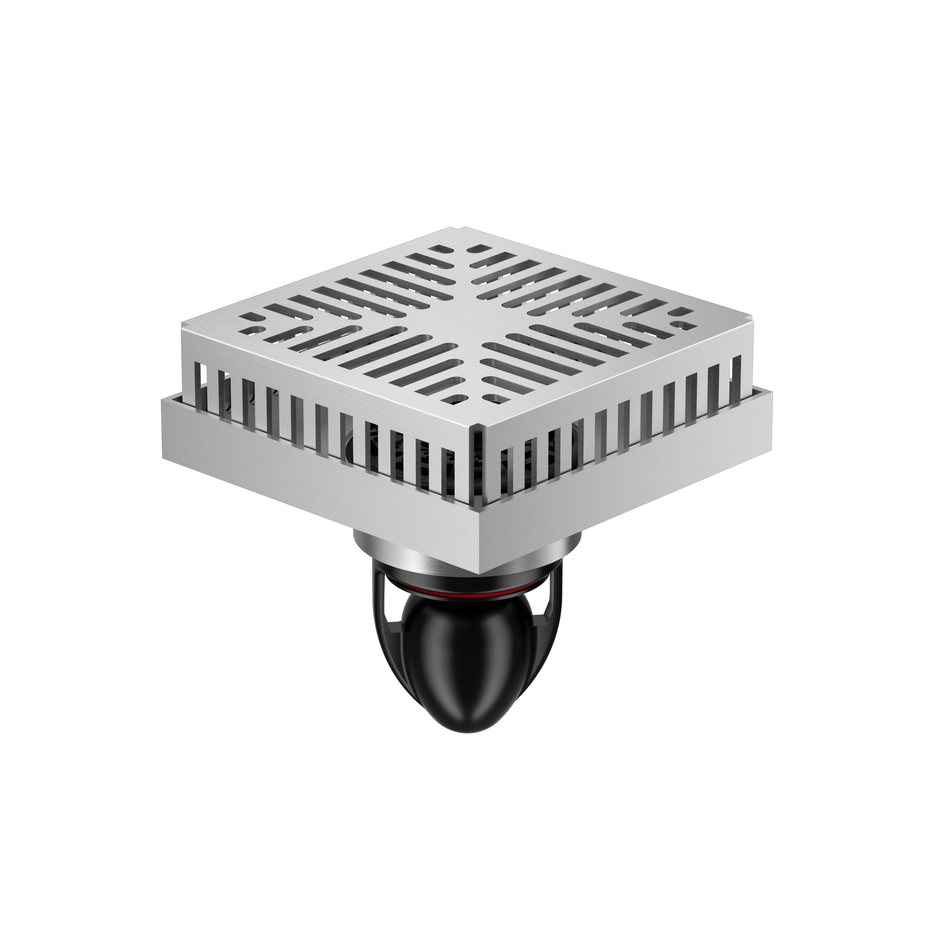 Outdoor courtyard floor drain