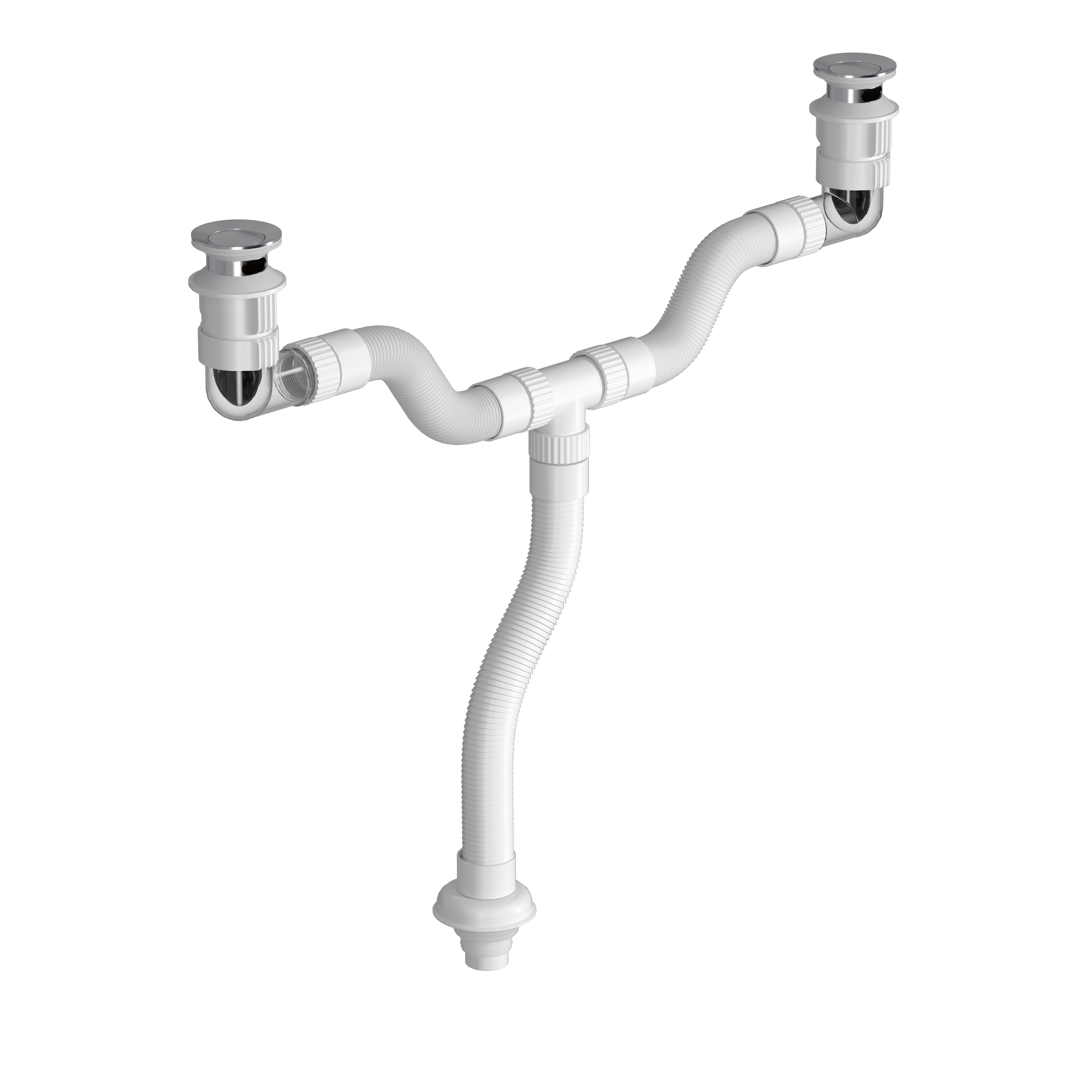 Magnetic levitation anti-odorDouncing water double basin kit