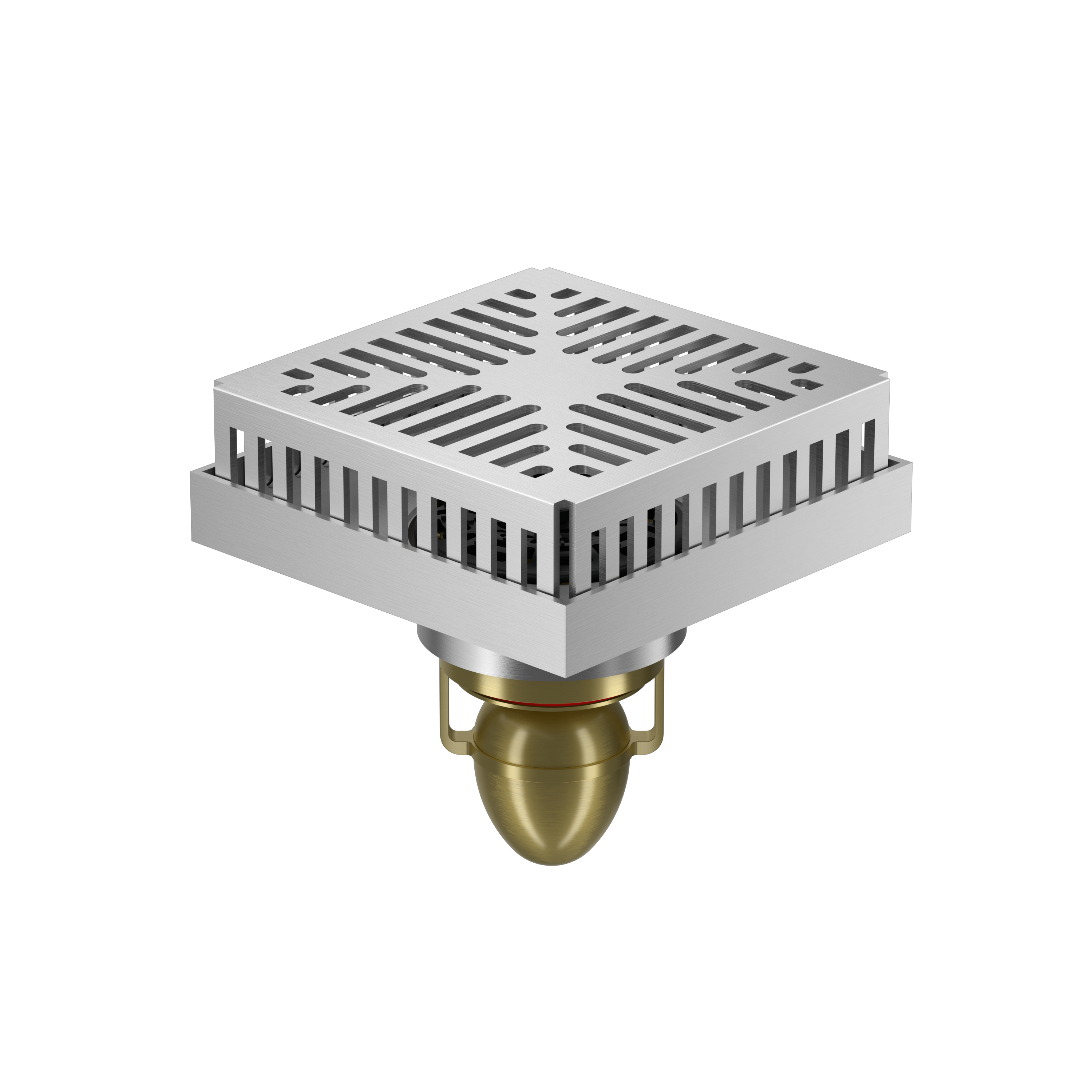 Outdoor courtyard floor drain