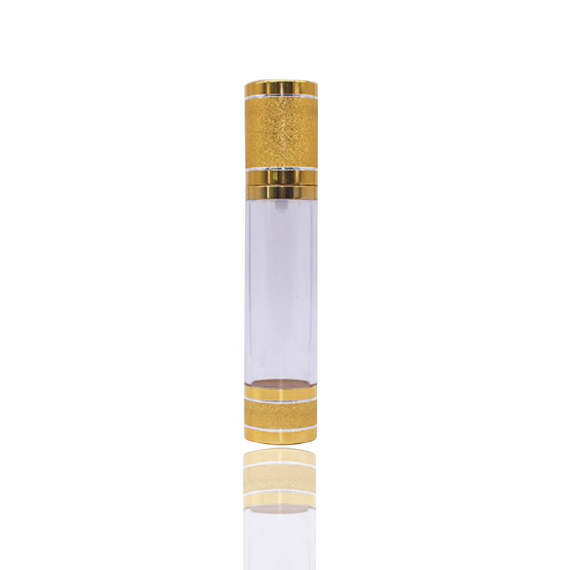 15ml 30ml 50ml Gold Color Plastic Airless Pump Bottle Suppliers