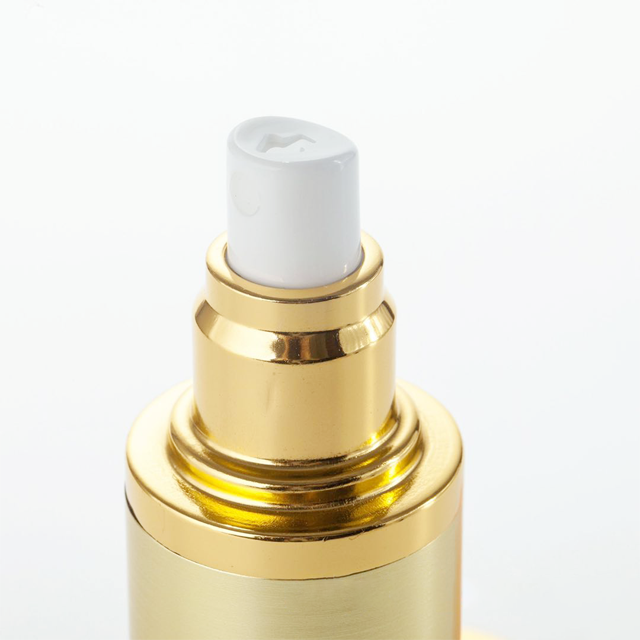 15ml 30ml 50ml Gold Silver Plastic Airless Pump Bottle Bulk
