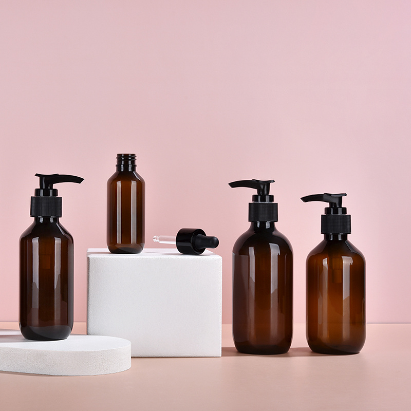 Round Refillable Shape Shampoo Bottles 300ml Shampoo Bottles