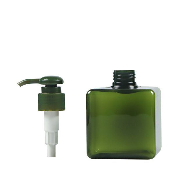 250ml Custom Green Color Refillable Hotel Shampoo Bottles